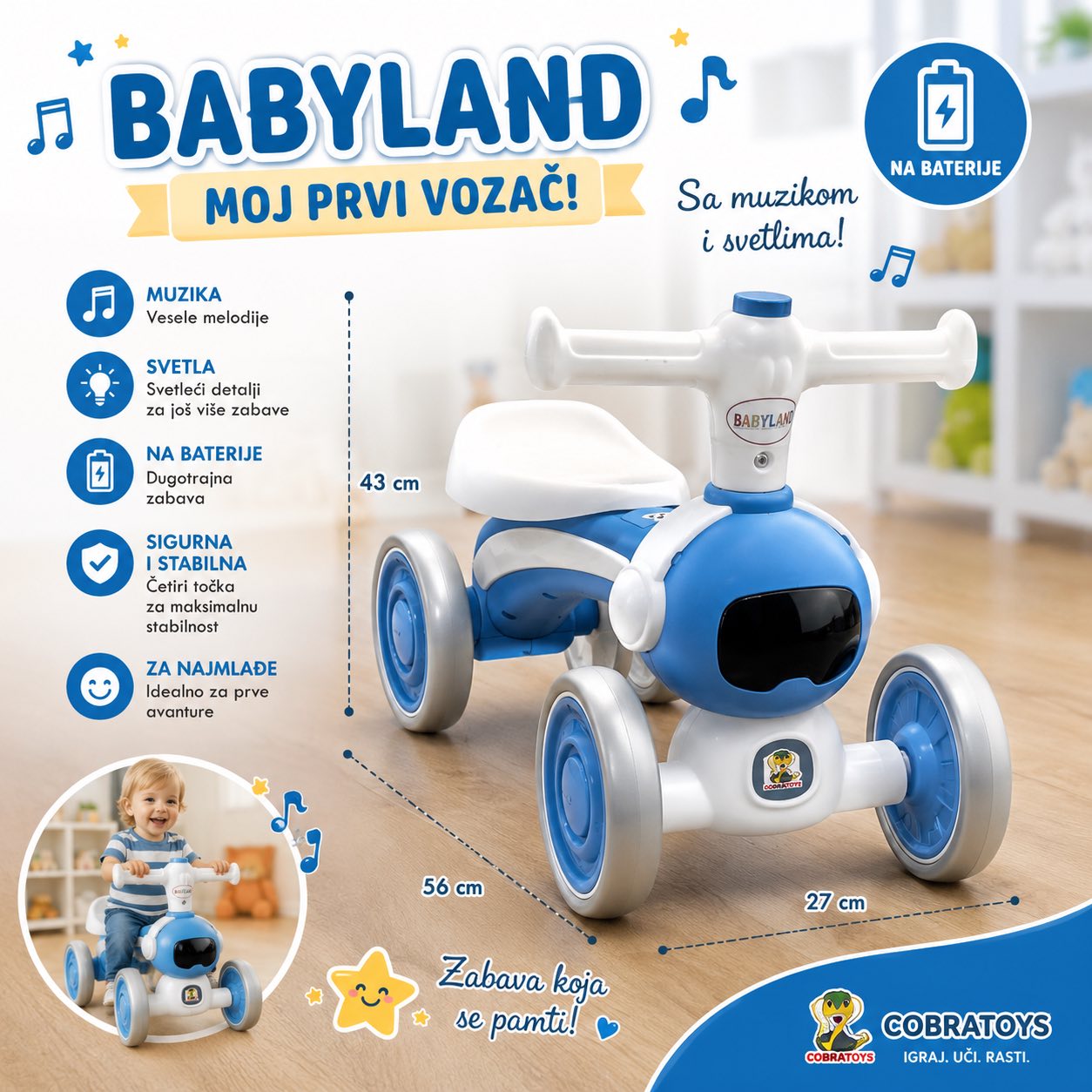 951713 Guralica Robot – plava